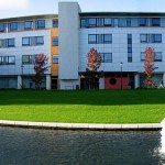 Warwick University buildings panoramic - Manufacturing and CS and Maths