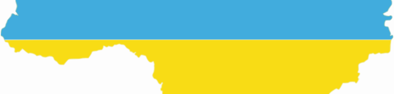Ukraine flag map