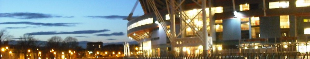 Millenium Stadium at Dusk